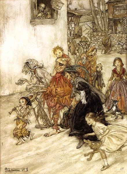 Anne Kaz için İllüstrasyon by Arthur Rackham