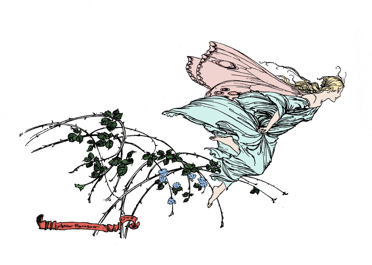 William SHAKESPEARE tarafından Bir Yaz Gecesi Rüyası için İllüstrasyon by Arthur Rackham