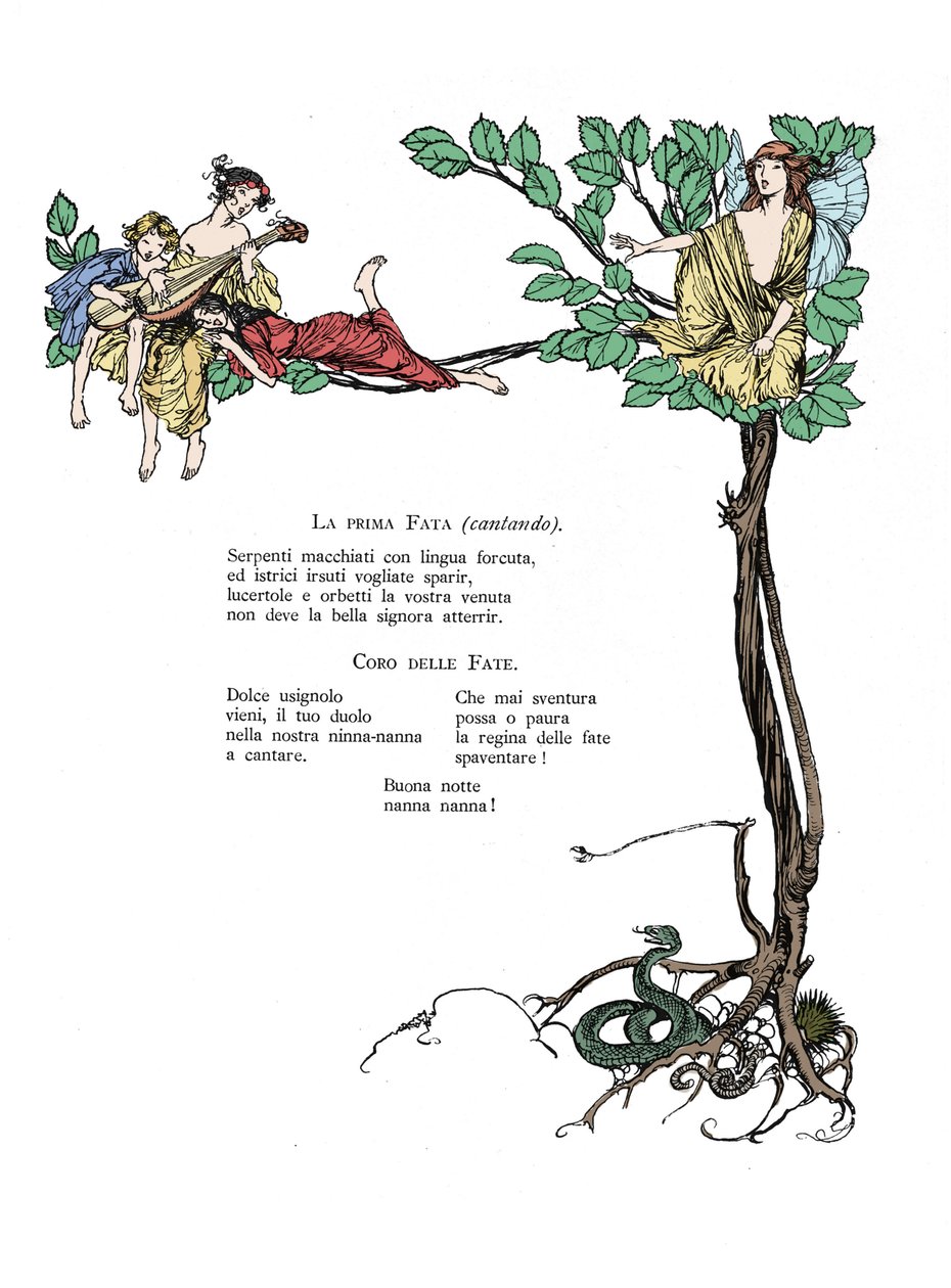 William SHAKESPEARE tarafından Bir Yaz Gecesi Rüyası için İllüstrasyon by Arthur Rackham