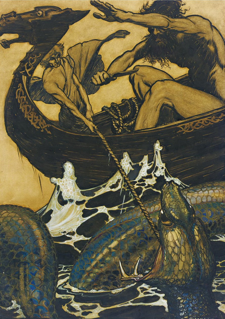 Edda için İllüstrasyon by Arthur Rackham