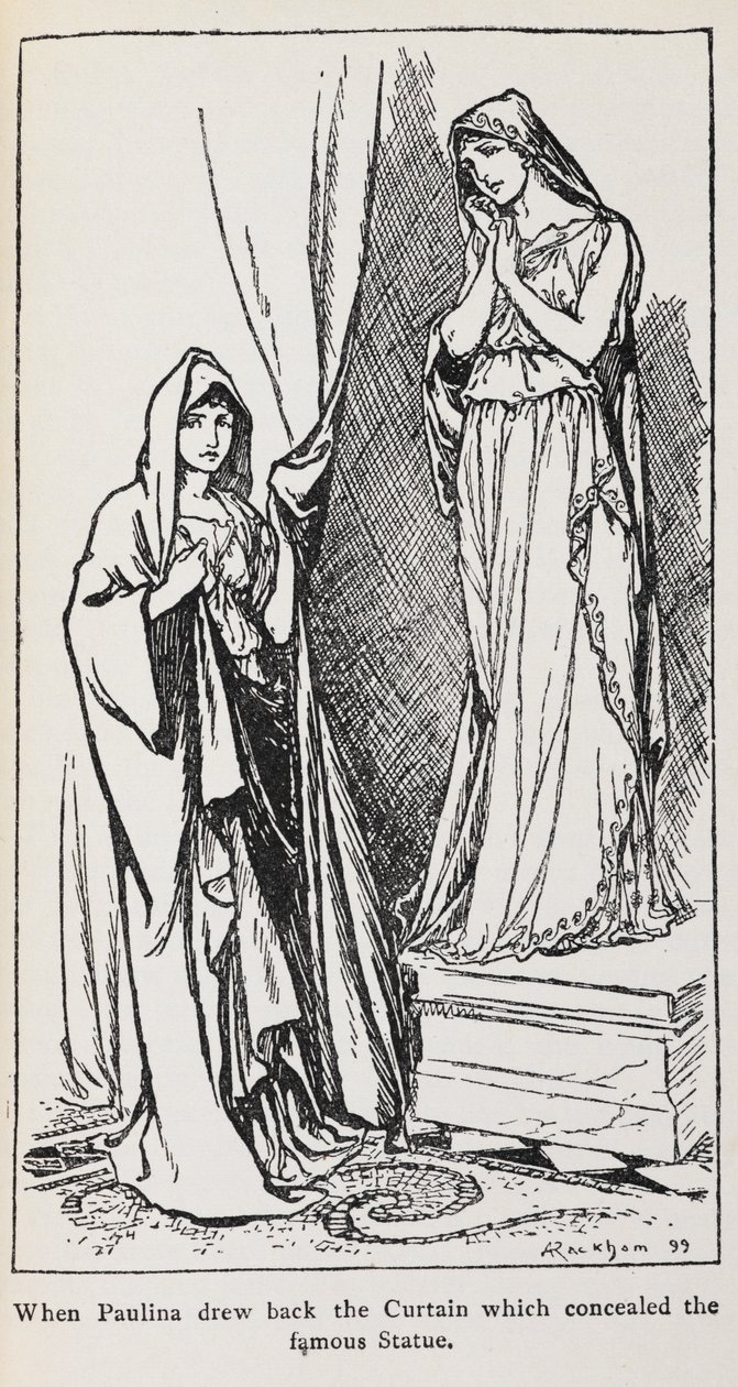Kış Masalı'ndan Paulina'nın İllüstrasyonu by Arthur Rackham