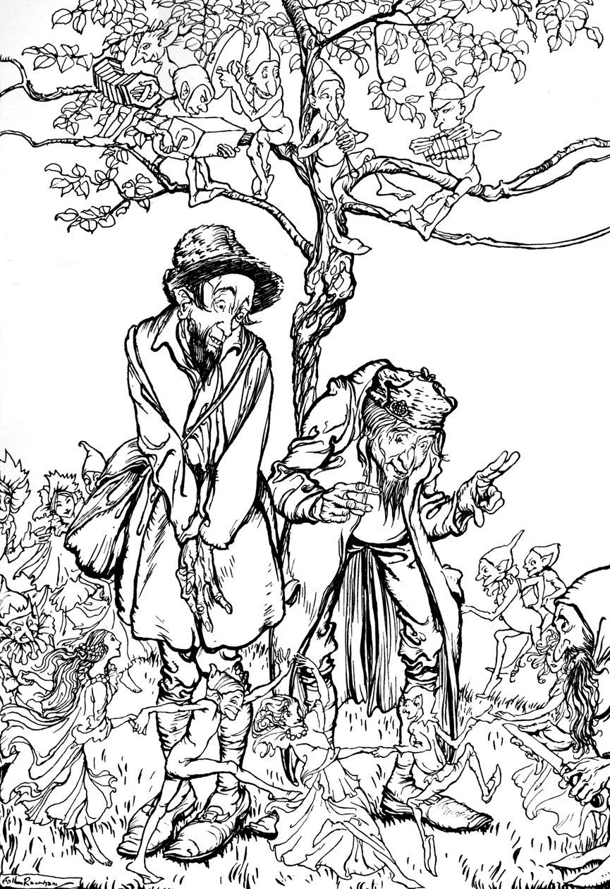 Küçük Kardeş ve Küçük Kız Kardeş, 1917, 1923 by Arthur Rackham