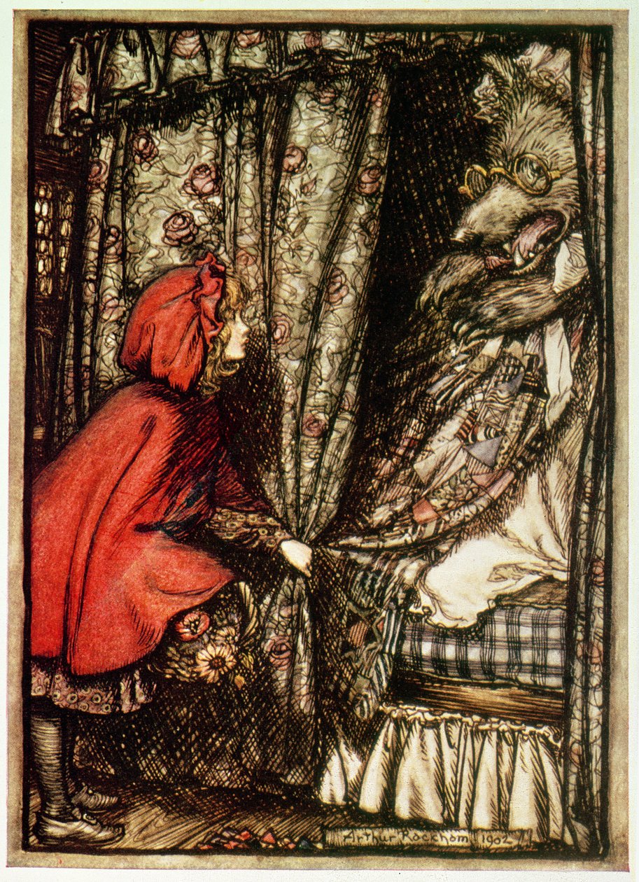 Kırmızı Başlıklı Kız by Arthur Rackham