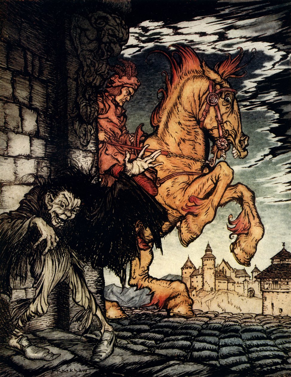 Edgar Allan Poe tarafından Metzengerstein by Arthur Rackham