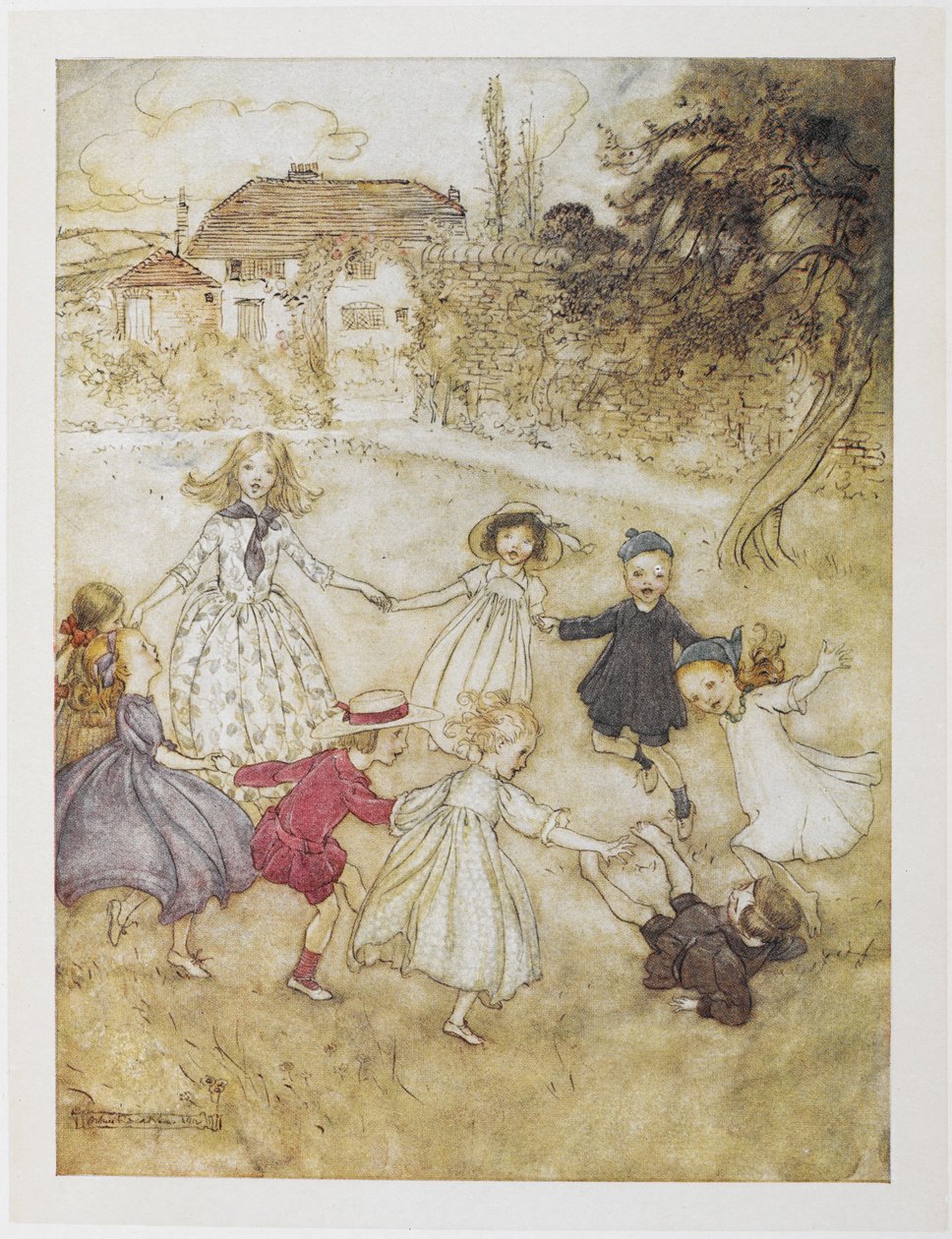 yüzük-a-ring-a-güller by Arthur Rackham