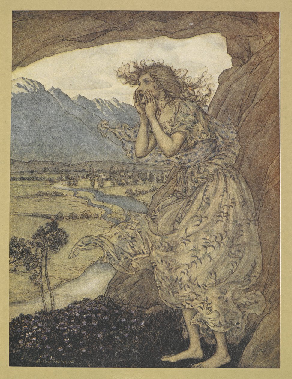 Tatlı yankı'. by Arthur Rackham