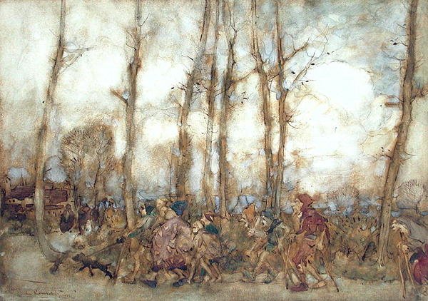 Dilenciler Şehre Geliyor by Arthur Rackham