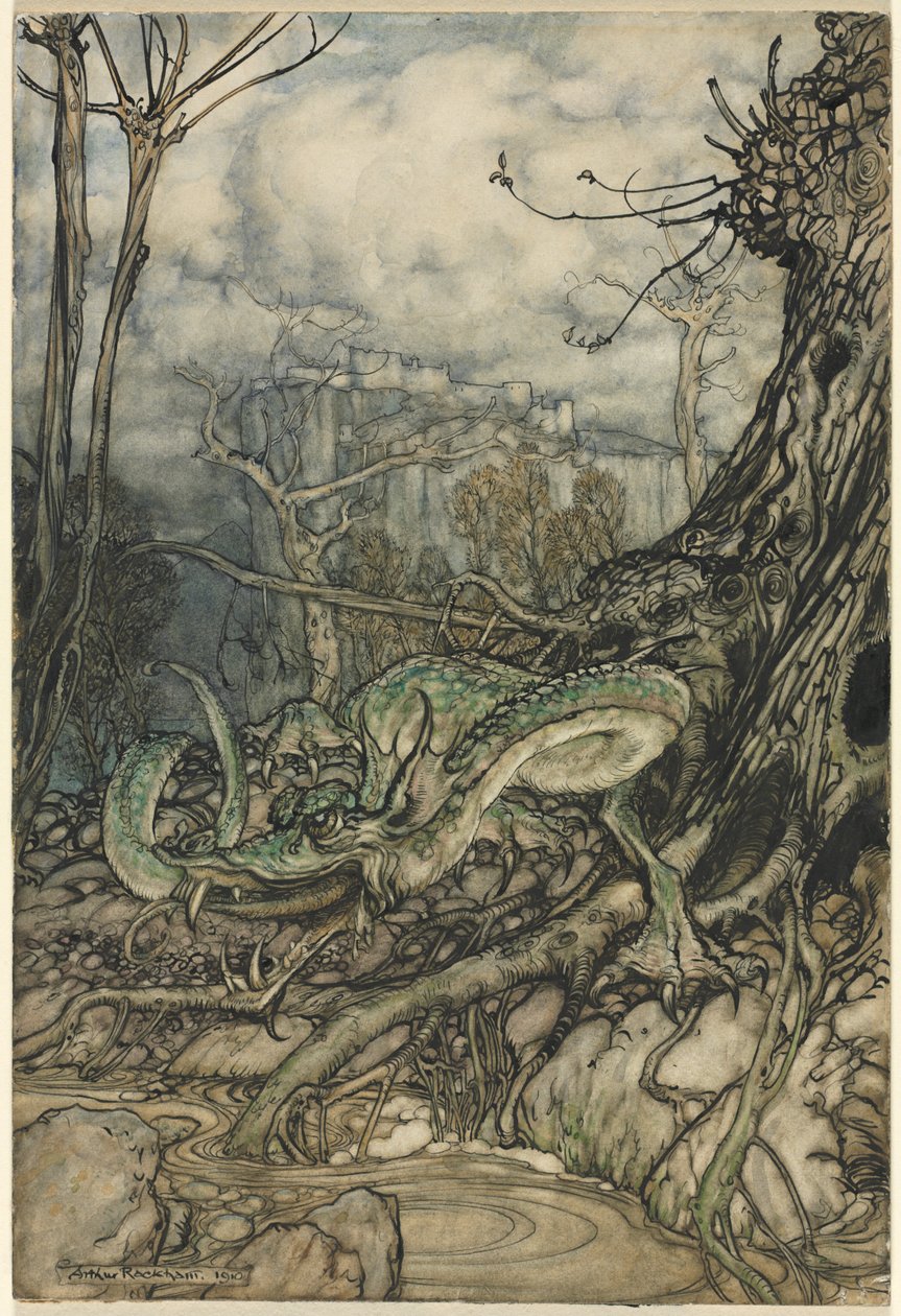 Yeşil Ejderha by Arthur Rackham