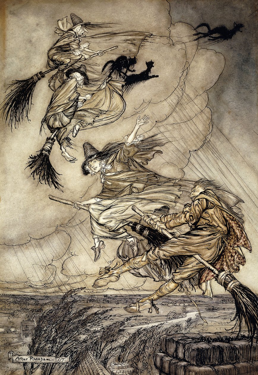Ingoldsby Efsaneleri: Frontispiece, by Arthur Rackham