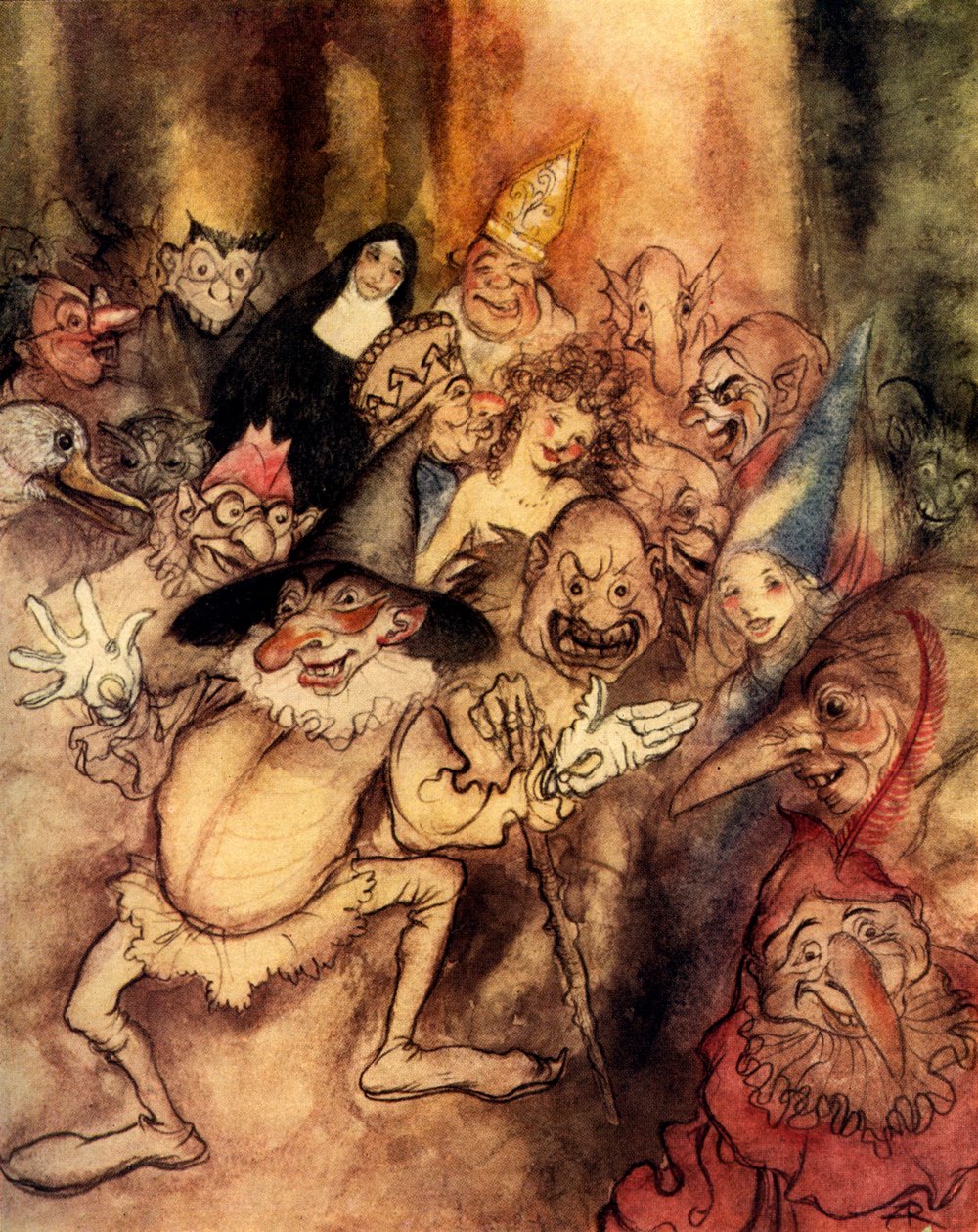 Kızıl Ölümün Maskesi, Edgar Allan Poe by Arthur Rackham