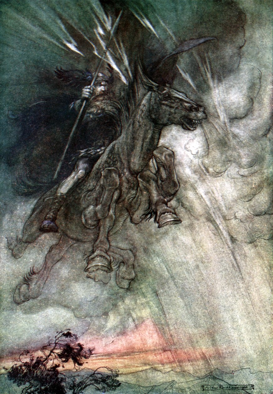 Rhinegold Das Rheingold by Arthur Rackham