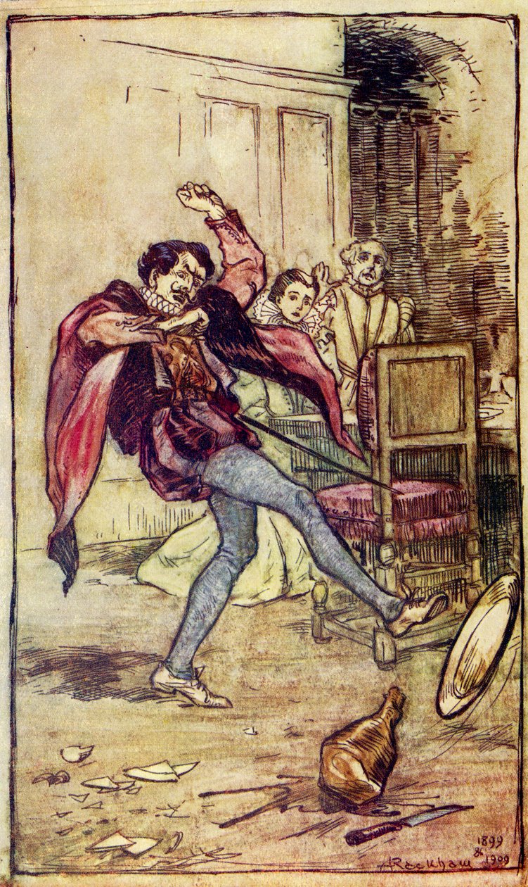 Hırçınlığın Evcilleştirilmesi, William Shakespeare by Arthur Rackham