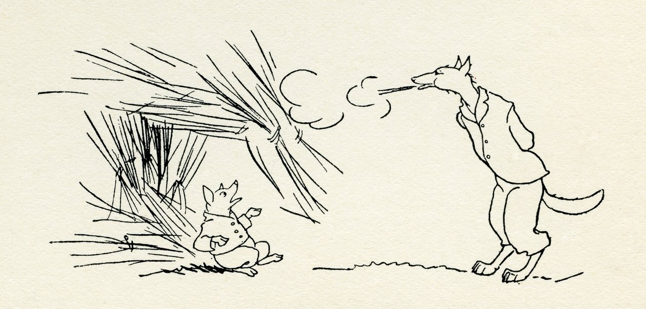 Üç küçük Domuz by Arthur Rackham