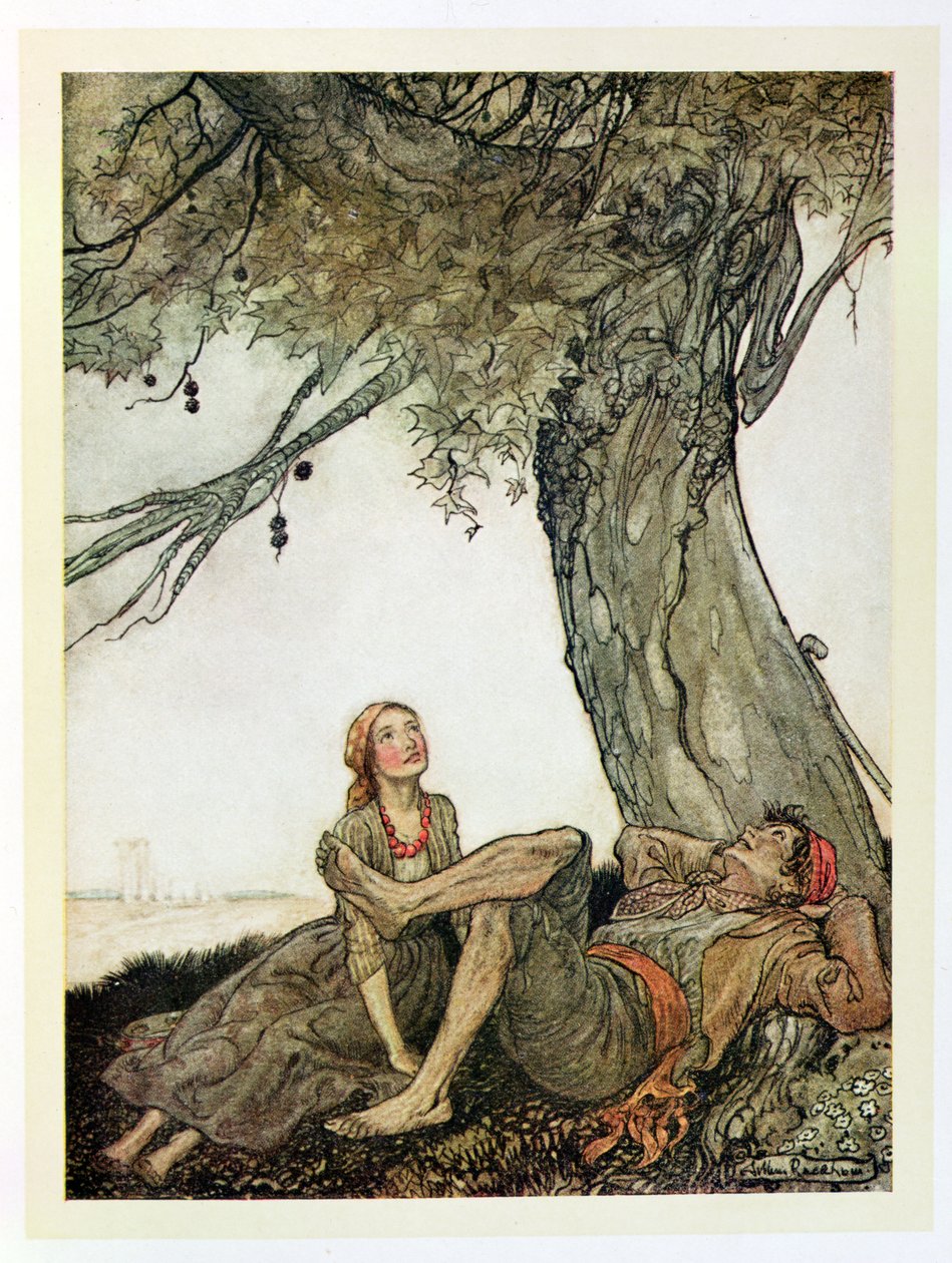 The Travellers and the Plane Tree, illustration from 