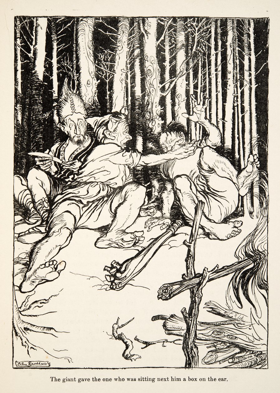 Dev, yanında oturana, Little Brother & Little Sister and Other Tales by the Brothers Grimm, pub.1917
