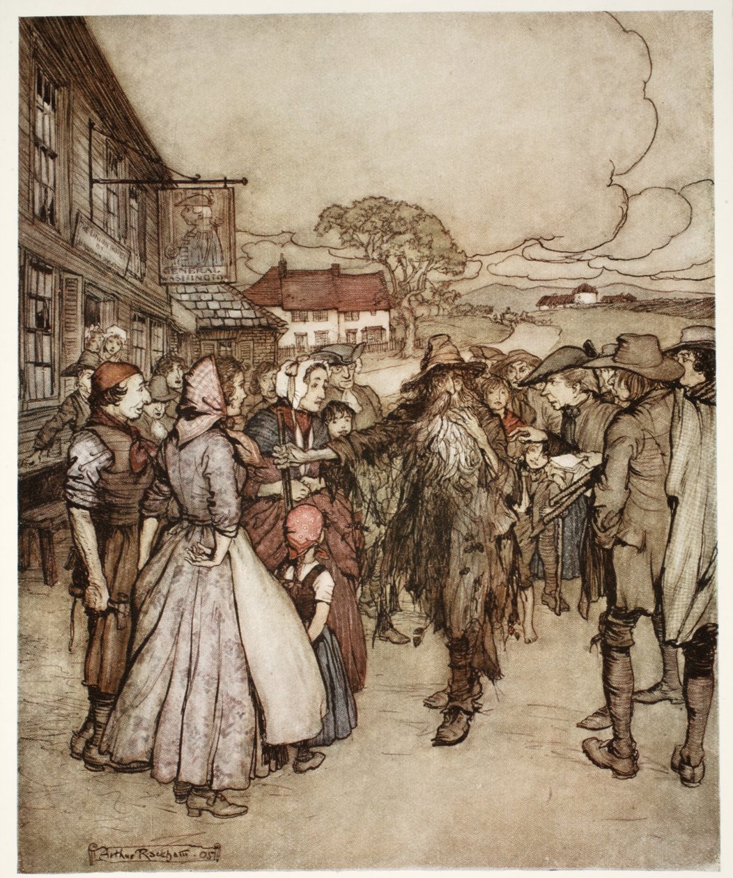 Washington Irving, pub tarafından Rip Van Winkle