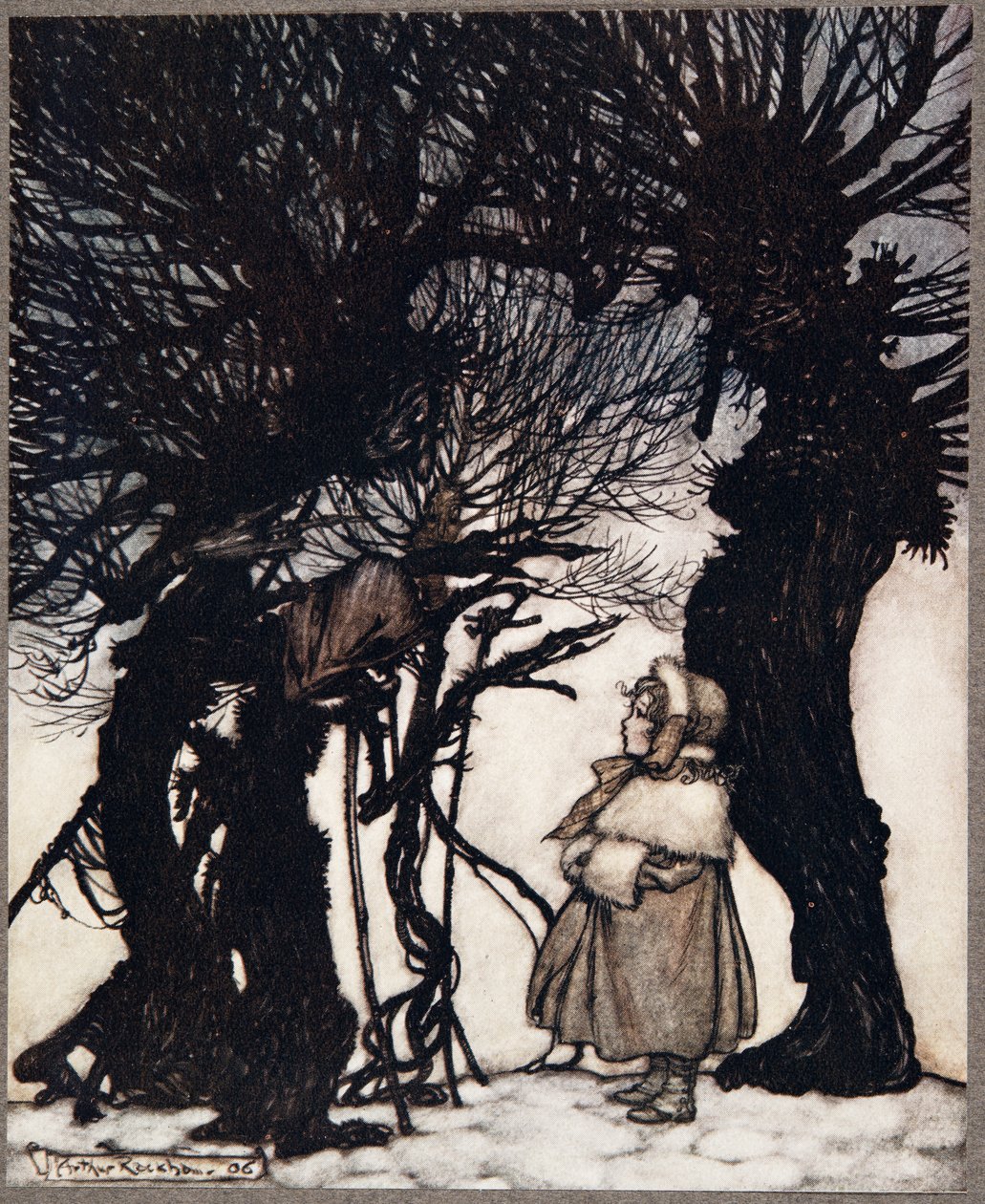 Onu uyardılar .., Kensington Bahçeleri'ndeki Peter Pan'dan JM Barrie (1860 - 1937), pub. 1906 by Arthur Rackham
