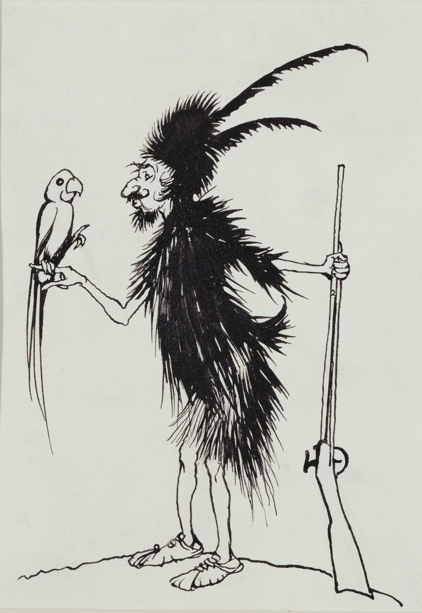 Ting-a-Ting Tang Zavallı Yaşlı Robinson Crusoe by Arthur Rackham