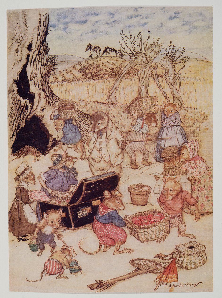 Ancak bugün, yeterince medeni olmalarına rağmen, tarla fareleri ve hasat fareleri, Kenneth Grahame (1859 - 1932), pub