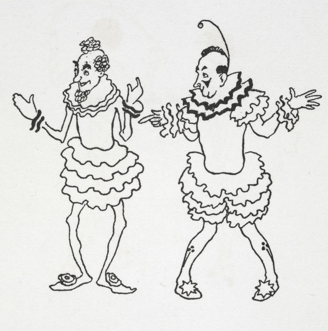 iki palyaço by Arthur Rackham