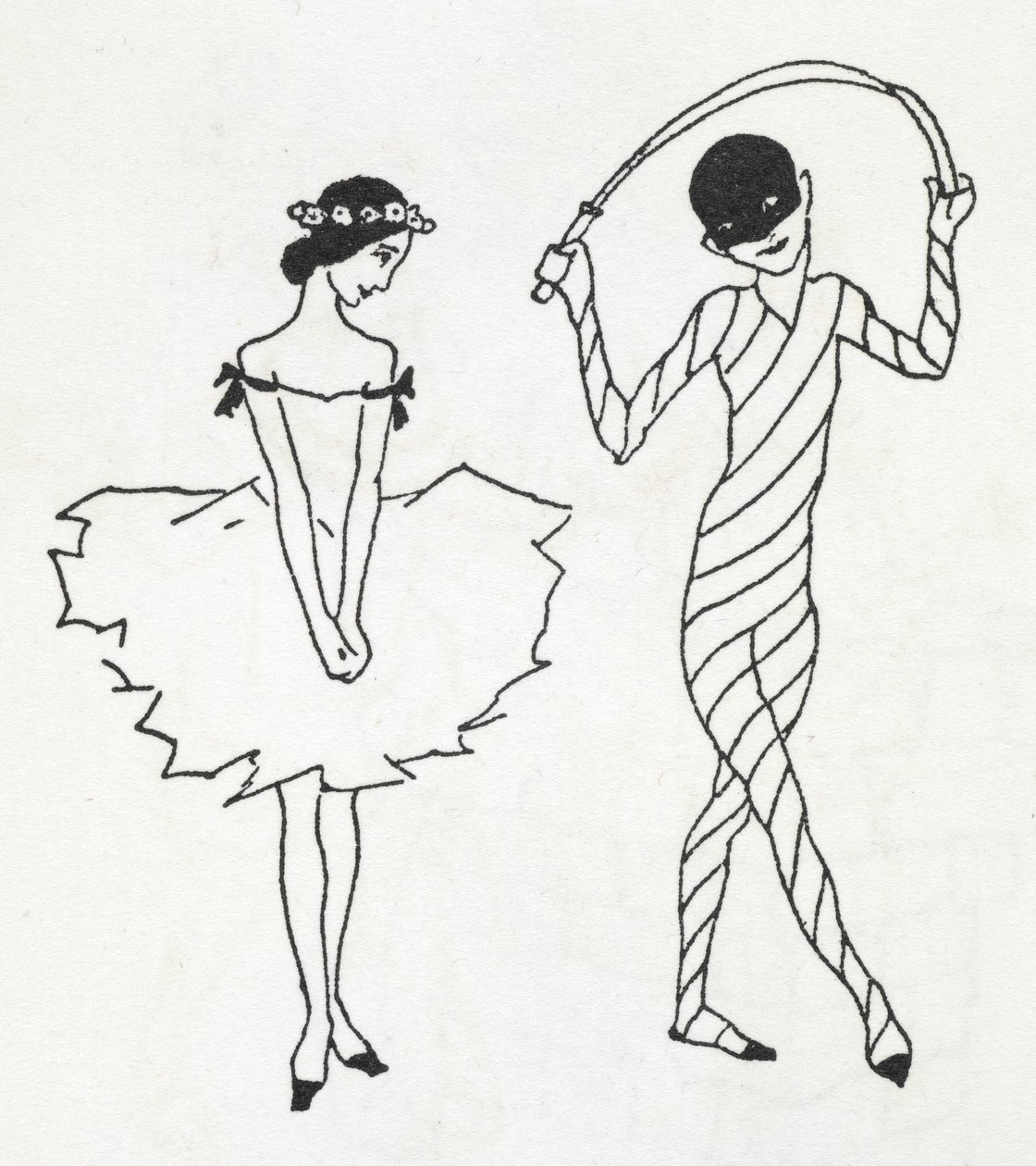 iki dansçı by Arthur Rackham
