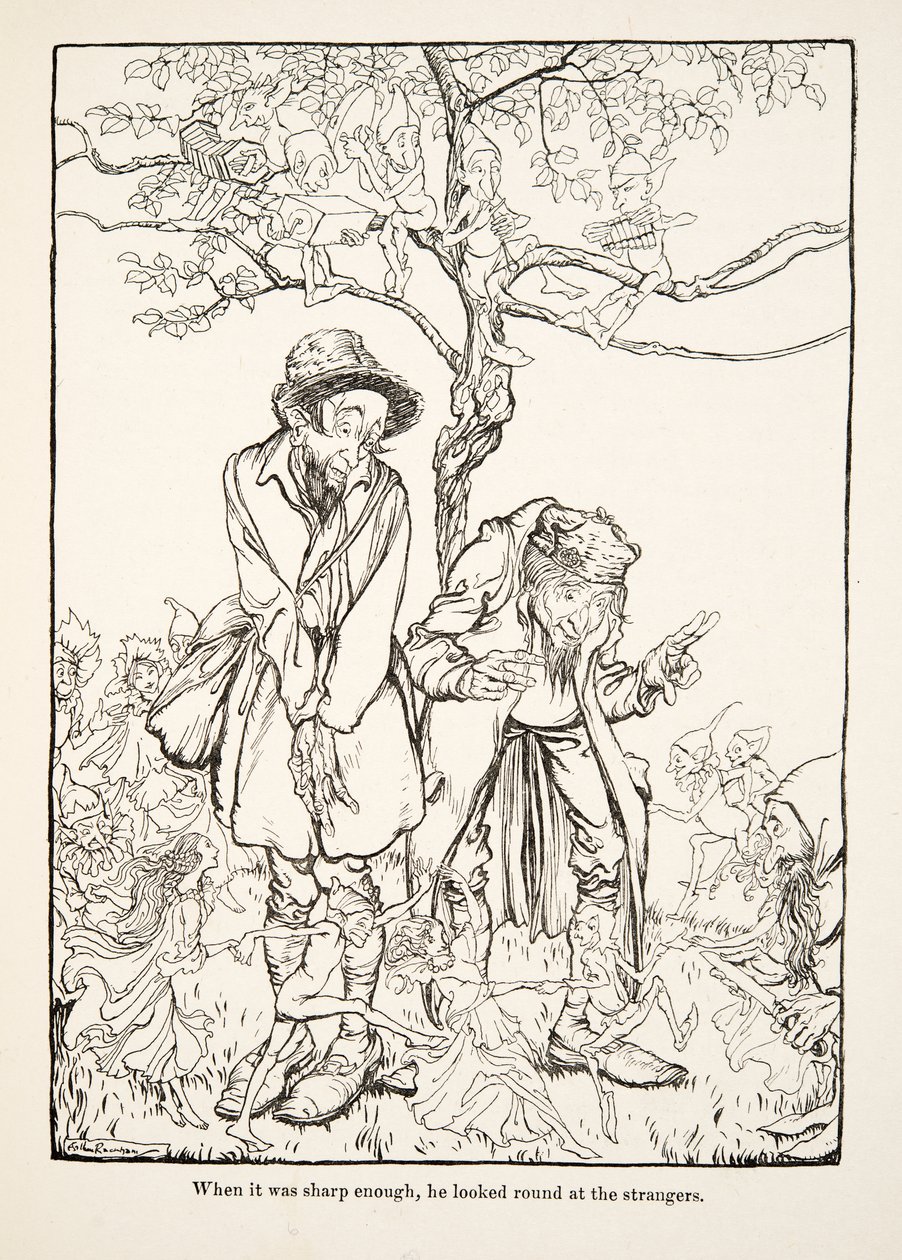 Yeterince keskin olduğunda, Little Brother & Little Sister and Other Tales by the Brothers Grimm, pub.17 (litho)