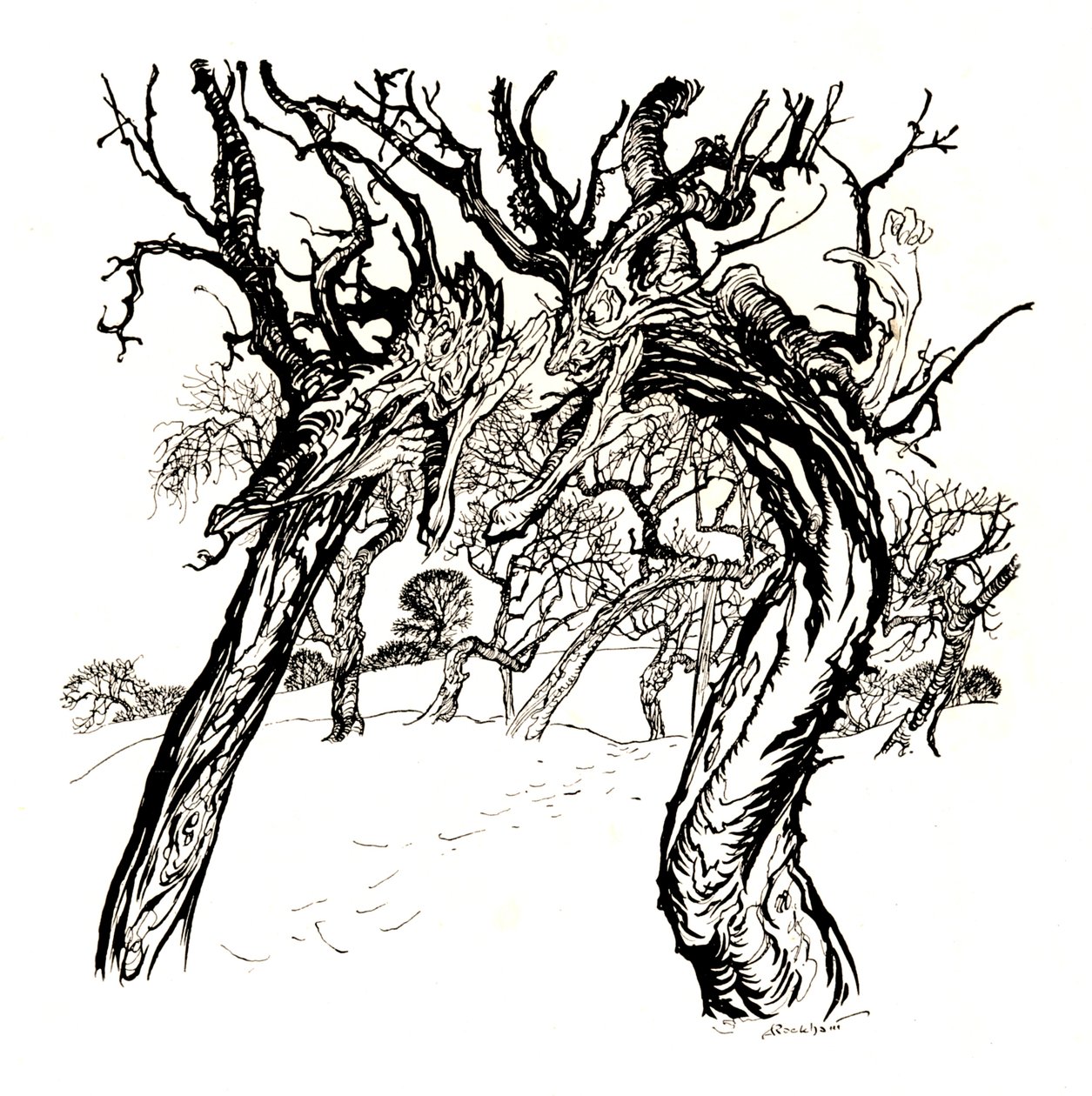 Fısıldayan Ağaçlar, Bir Elma Tabağından, 1917, 1923 by Arthur Rackham