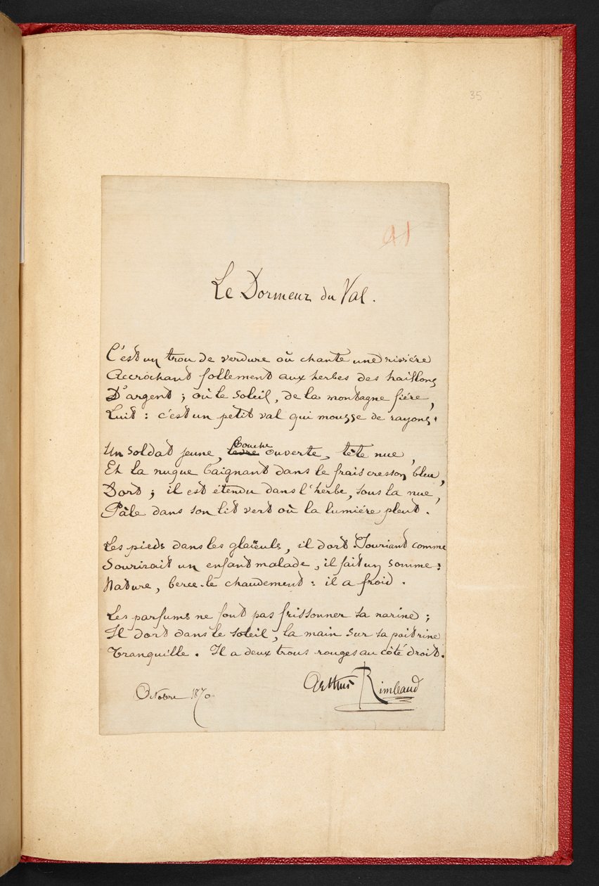 Le Dormeur du val by Arthur Rimbaud