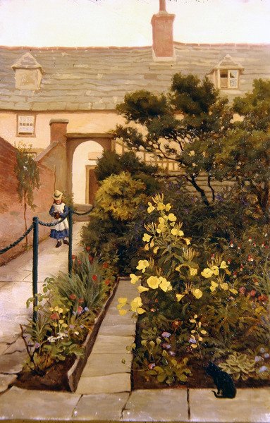 Gün batımında kır evi by Arthur Temple Felix Clay