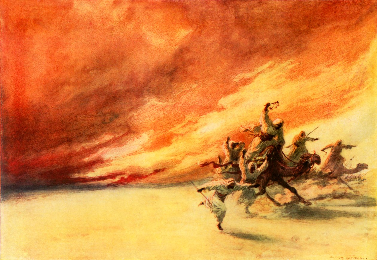 Çölün belası (renkli taş baskı) by Arthur Twidle