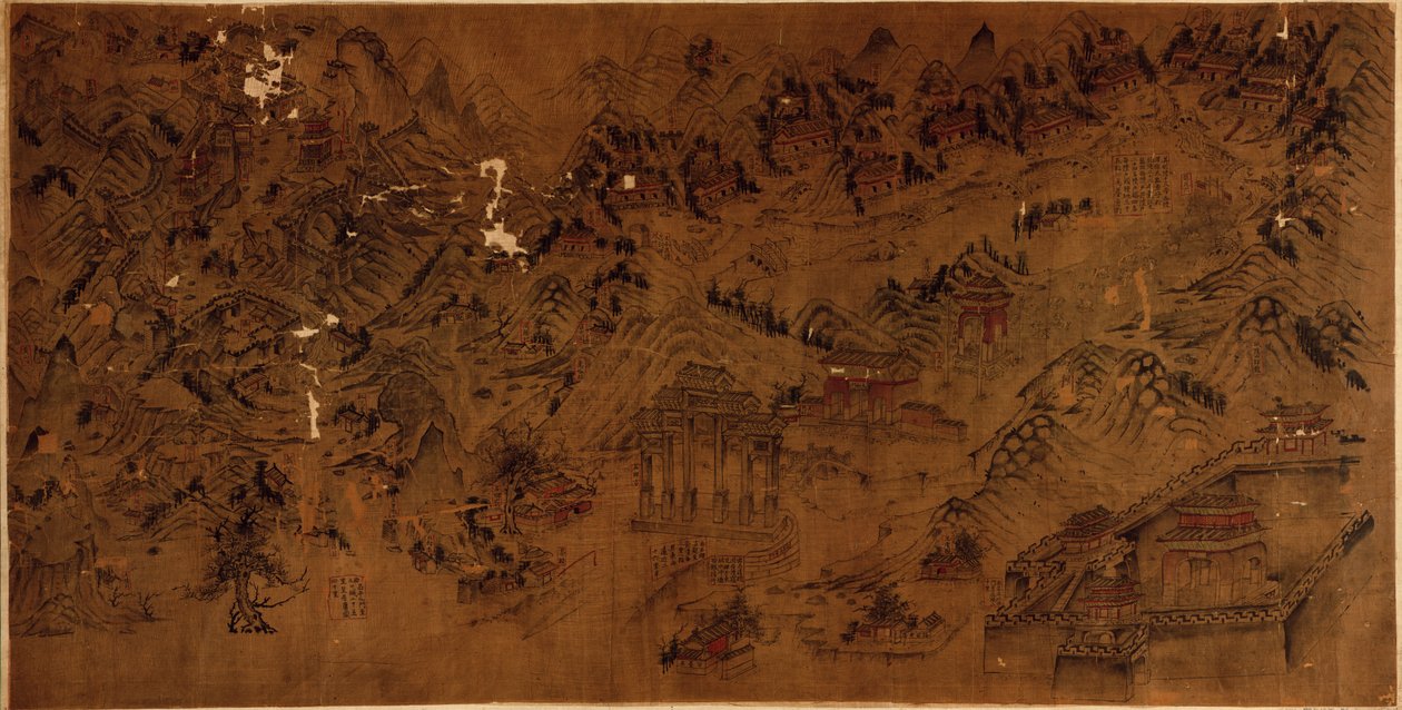 [Ming Mezarları Haritası]. by Arthur W. Hummel