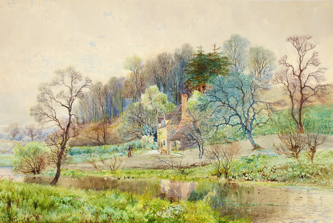 Bir Orman Çiftliği, Horsham, Sussex, c.1880-1900 by Arthur Willett