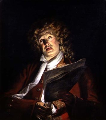 Bir Aktörün Portresi, Charles Dibdin (1745-1814), c.1810 (tuval üzerine yağlı boya) by Arthur William Devis