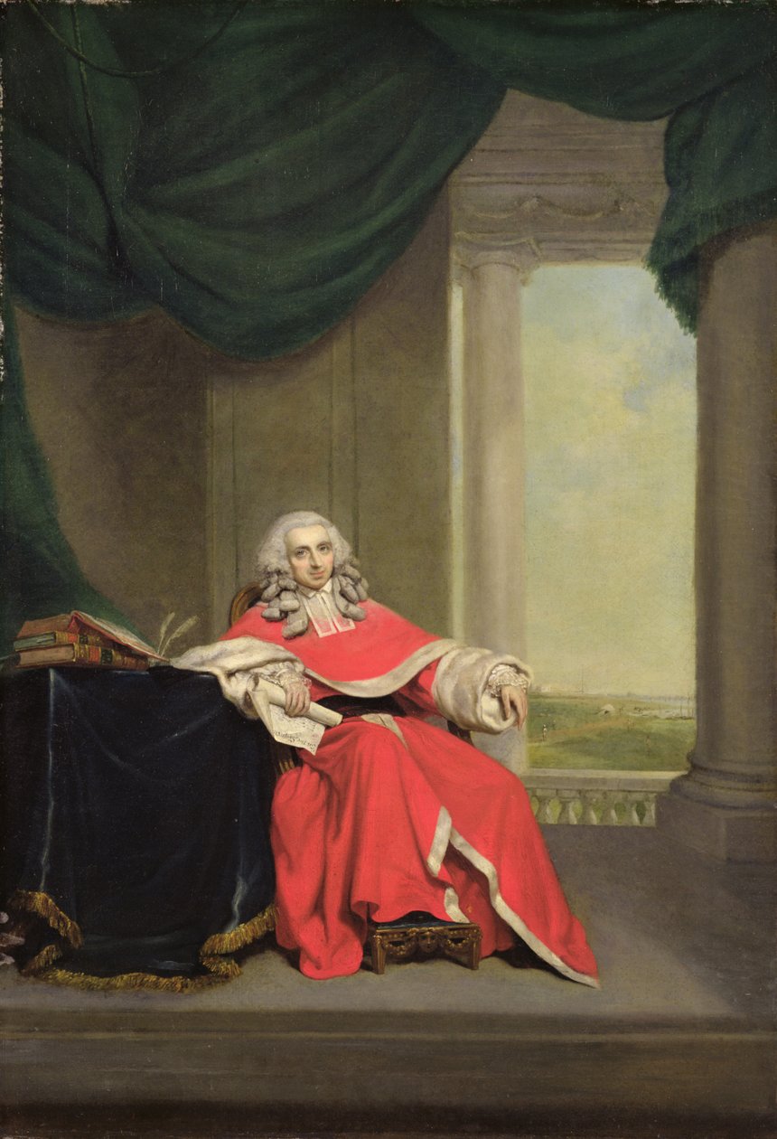 Sir Robert Chambers, c.1789 (tuval üzerine yağlı boya) by Arthur William Devis