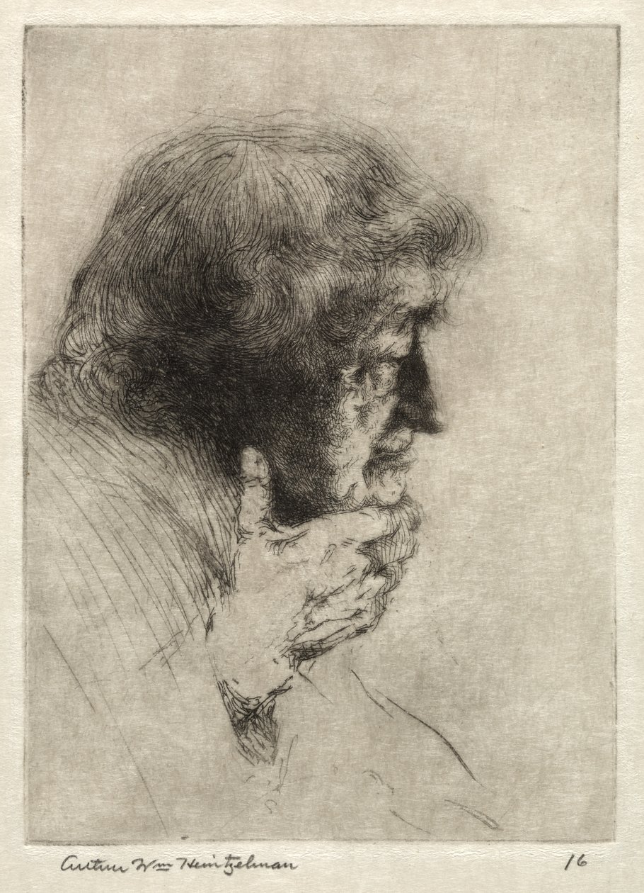 Yaşlı Adam Düşünme by Arthur William Heintzelman