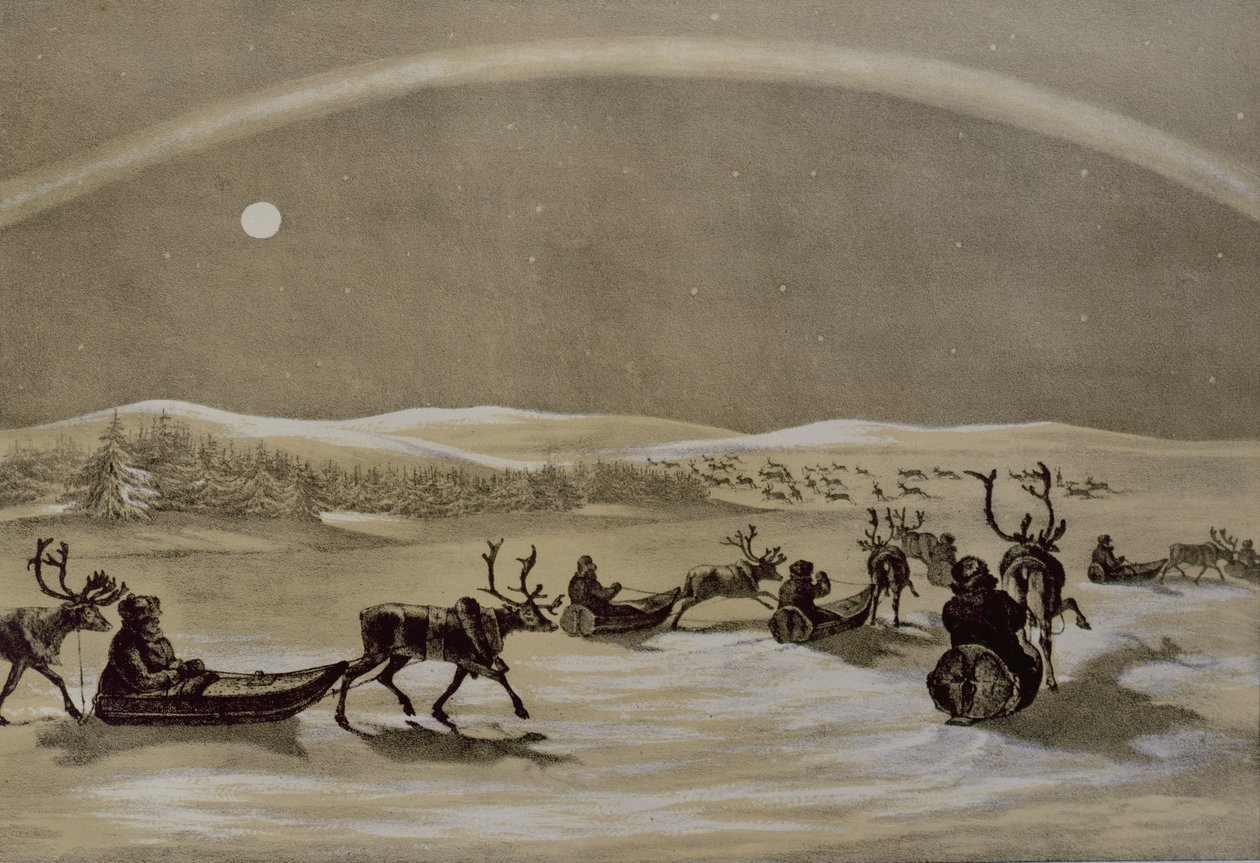 James Duffield Harding (1798-1863) tarafından oyulmuş Laponya