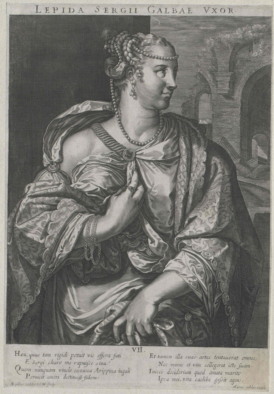 MS 1. yüzyıl Aemilia Lepida by Artist Unknown