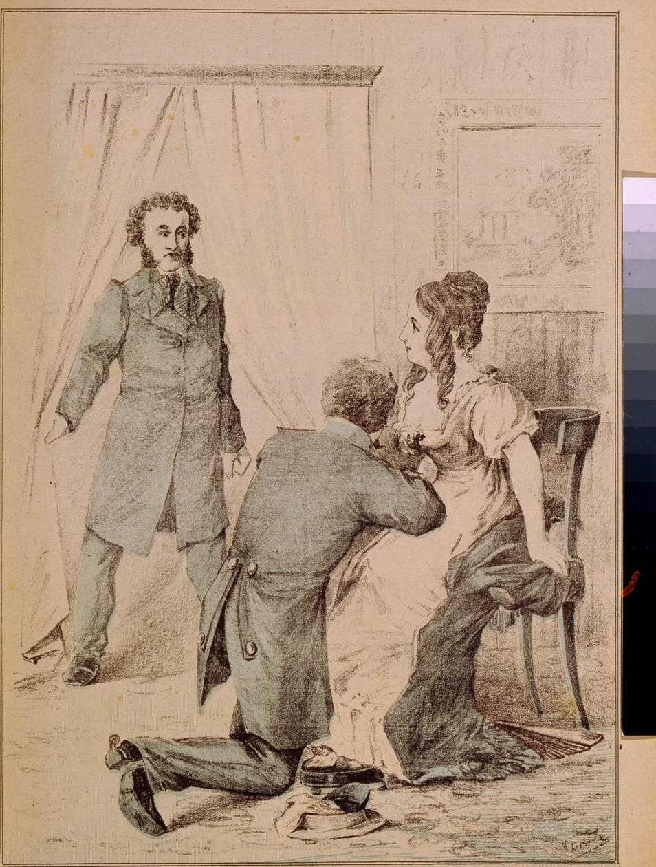 Aleksandr Puşkin (1799-1837) (lito) by Artist Unknown