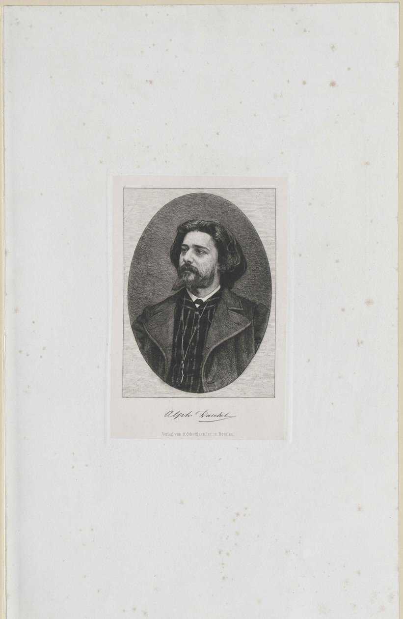 Alphonse Daudet (baskı) by Artist Unknown