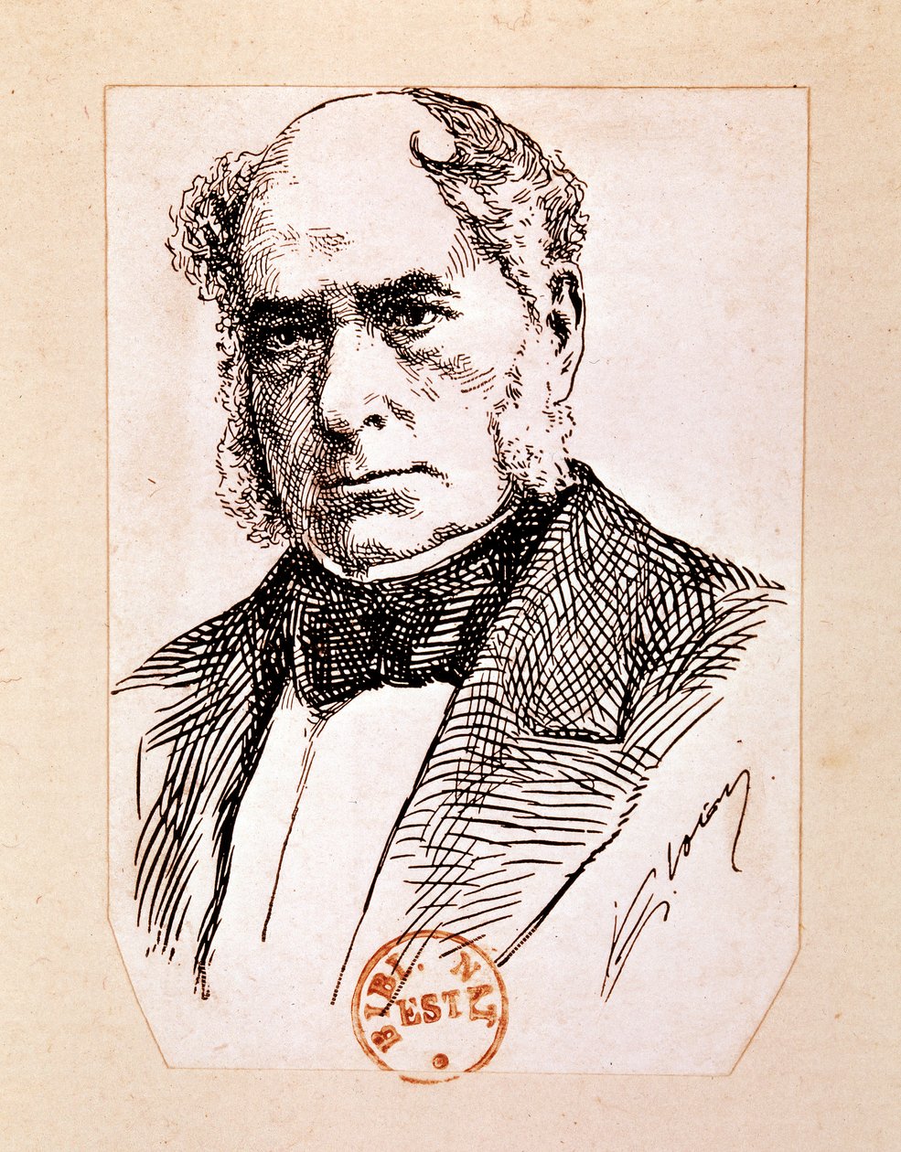 BESSEMER Sir Henry, İngiliz mucit ve mühendis (çizim) by Artist Unknown