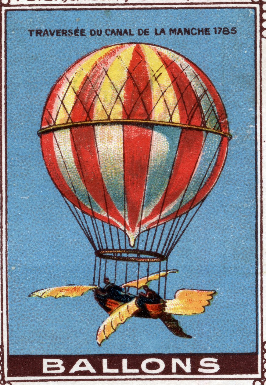 Manş Kanalı geçişi sırasında balon by Artist Unknown