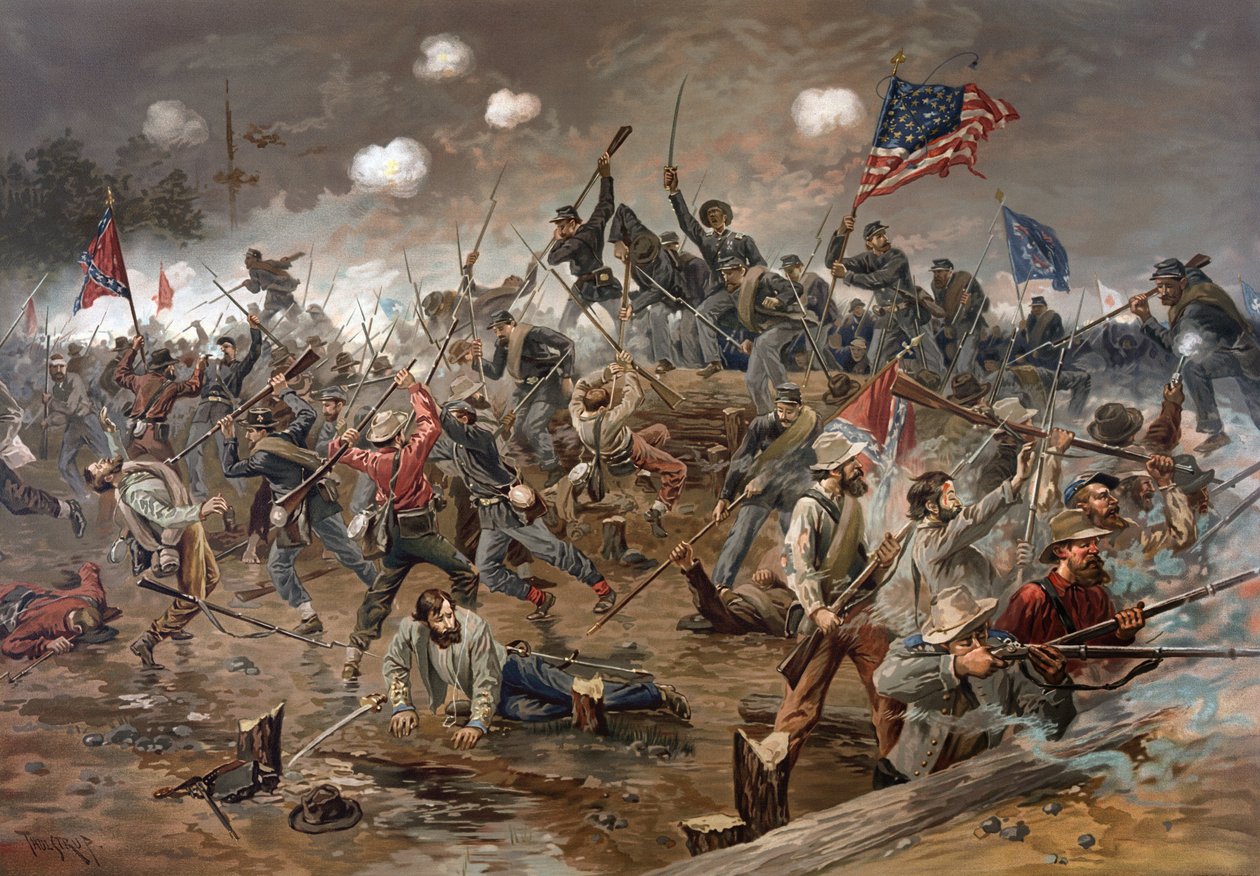 Spotsylvania Court House Savaşı, Virginia, Amerikan İç Savaşı by Artist Unknown