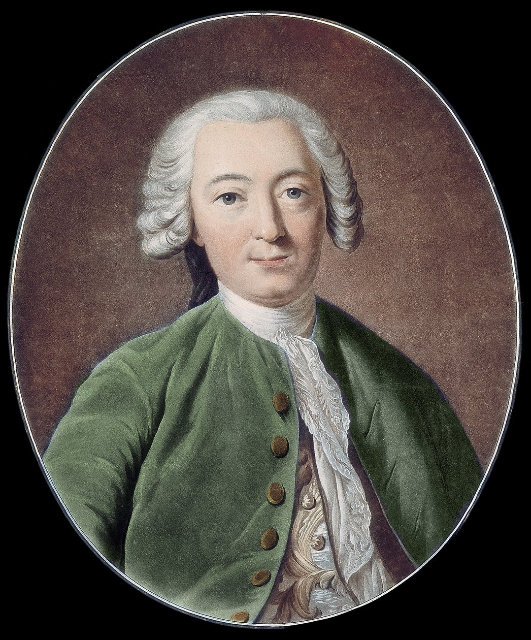 CLAUDE ADRIEN HELVETIUS. İngiliz filozof (gravür) by Artist Unknown