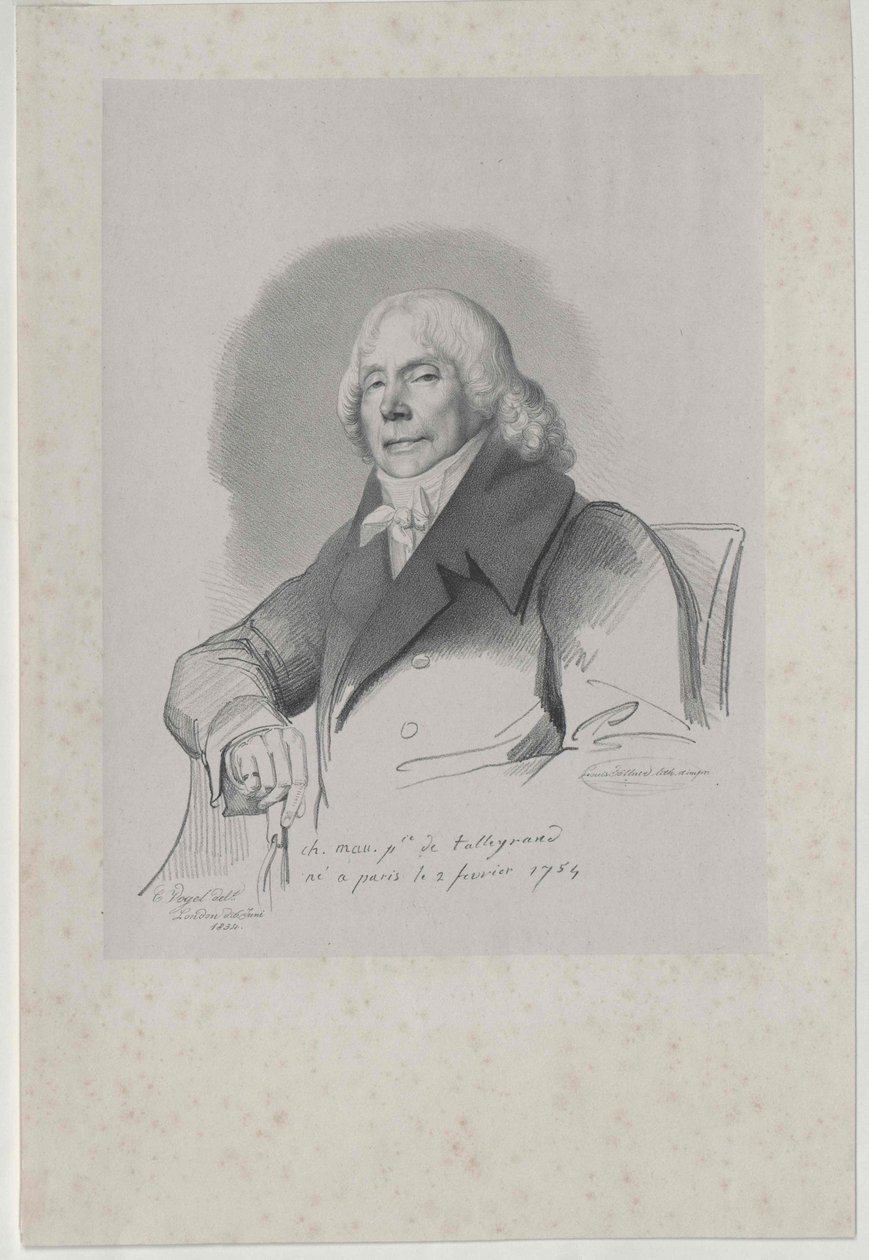 Charles Maurice Dük Talleyrand-Perigord by Artist Unknown
