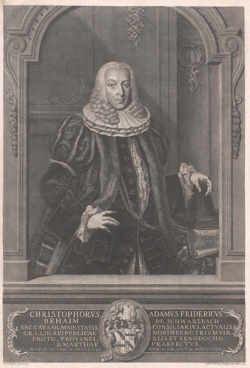 Christoph Adam Frederick Behaim von Schwarzbach by Artist Unknown