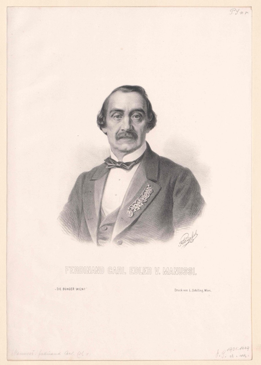 Ferdinand Karl değerli von Manussi by Artist Unknown