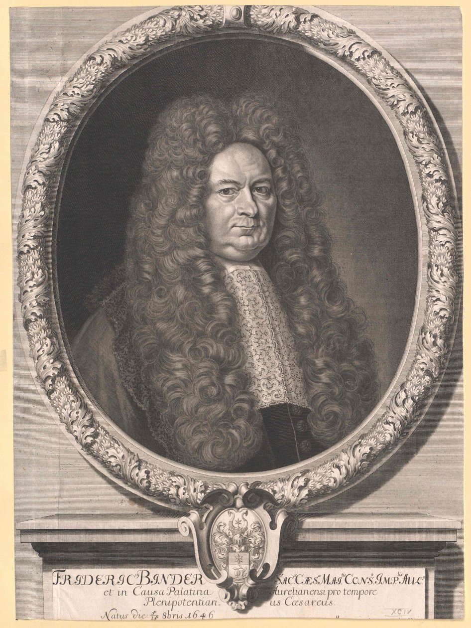 Friedrich von Binder (baskı) by Artist Unknown