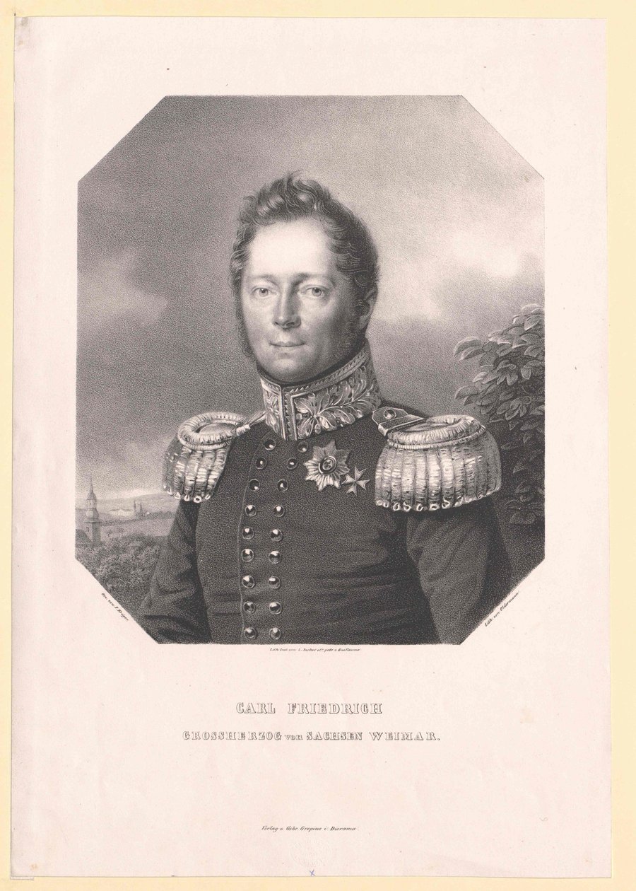 Saxe-Weimar Büyük Dükü Eisenach Karl Friedrich by Artist Unknown