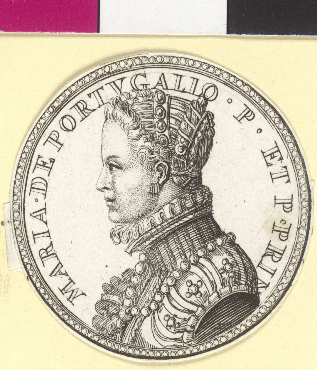 Portekiz Infantası Maria (baskı) by Artist Unknown