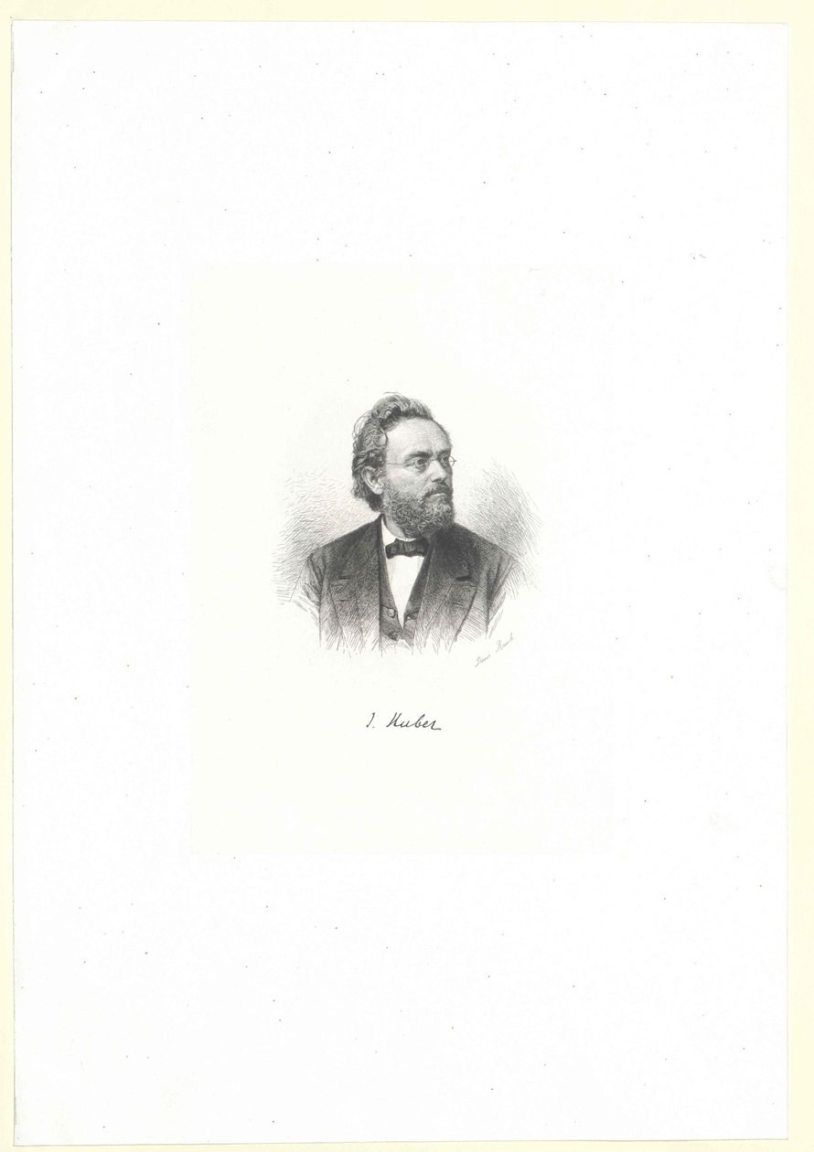 Johannes Huber (baskı) by Artist Unknown